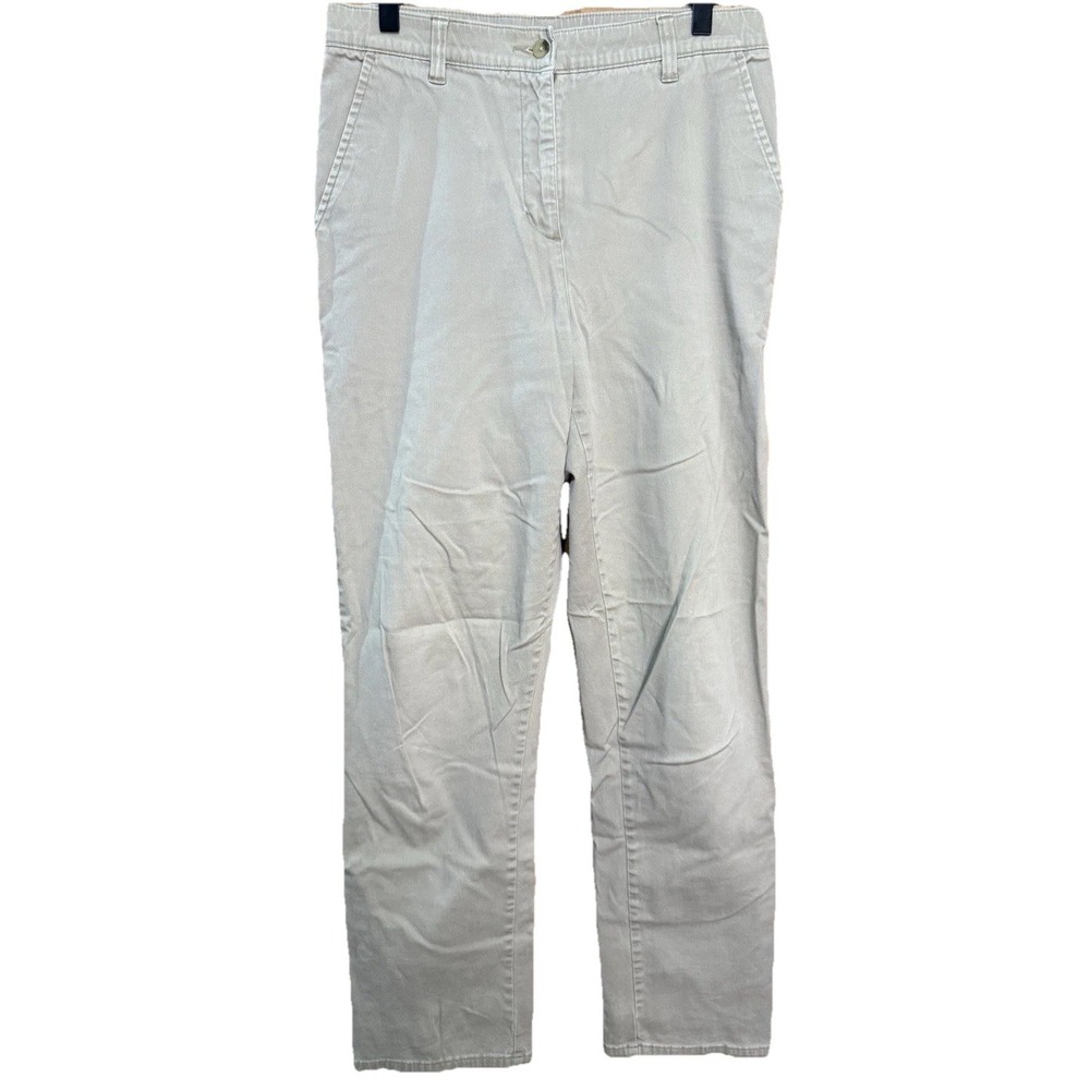 Woolrich Sunday Chino Pants Womens Mid Rise Wash Twill Khaki 31x30